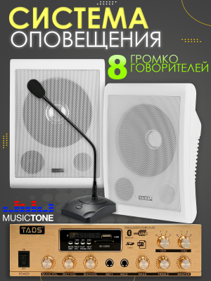 MusicTone AMT75 - Система оповещения с микрофоном