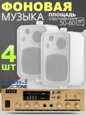 MusicTone MT03W Комплект акустики для кафе