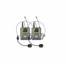 XLINE MD-262A-B - Радиосистема двухканальная c двумя головными микрофонами