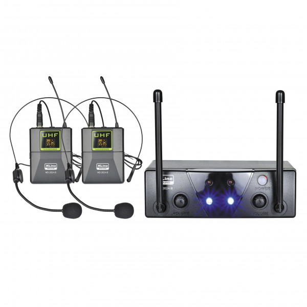 XLINE MD-262A-B - Радиосистема двухканальная c двумя головными микрофонами