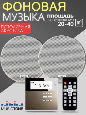 MusicTone MT08 Потолочная акустика с усилителем