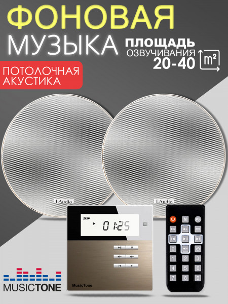 MusicTone MT08 Потолочная акустика с усилителем