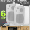 MusicTone MT03W-6 Комплект акустики для кафе