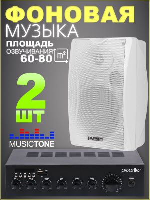 Musictone VMT60W - Колонки для кафе 